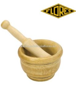 MORTEROS Y MAZA DE MADERA