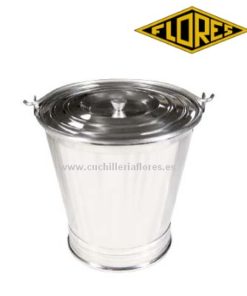 CUBO CÓNICO CON TAPA INOXIDABLE