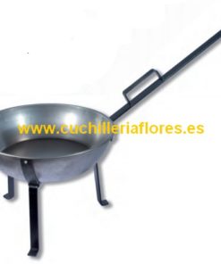 SARTÉN MANGO LARGO CON PATAS DESMONTABLES