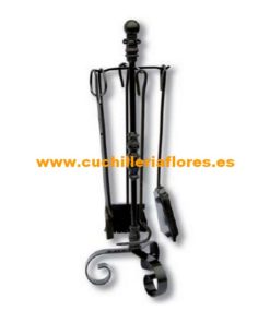 JUEGO DE CHIMENEA MODELO MACOLLA BOLA FUNDIDA