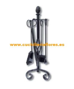 JUEGO DE CHIMENEA MODELO CUADRADO FAROLILLO FUNDIDO
