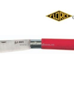 NAVAJA TAPONERA INOX MANGO FIBRA ROJA
