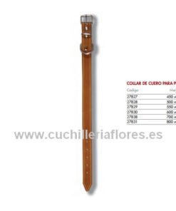 COLLAR DE CUERO PARA PERROS